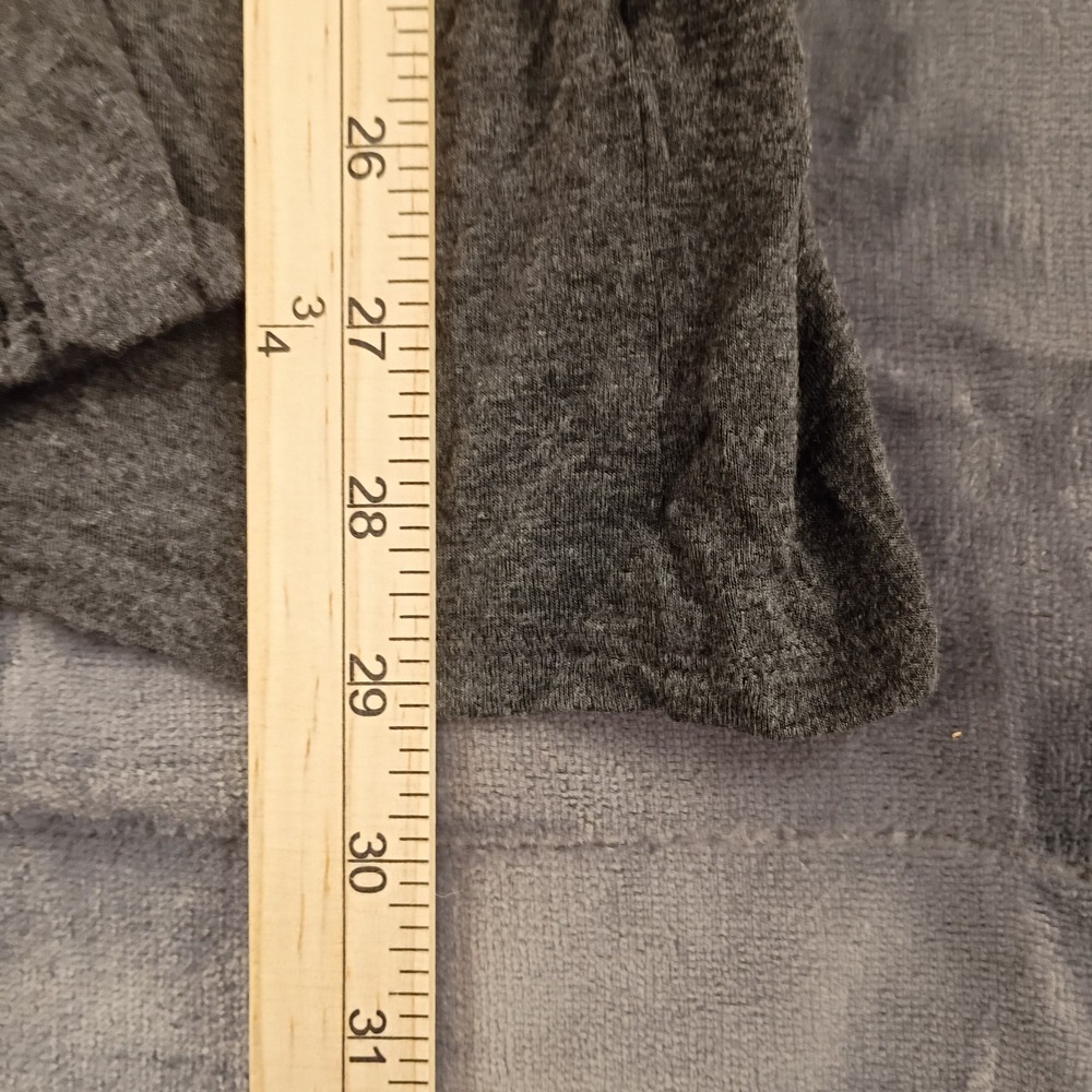 Joie De Vivre Cardigan Sweater Women Medium Gray Rayon Stretch Open Front Winter - Picture 2 of 6